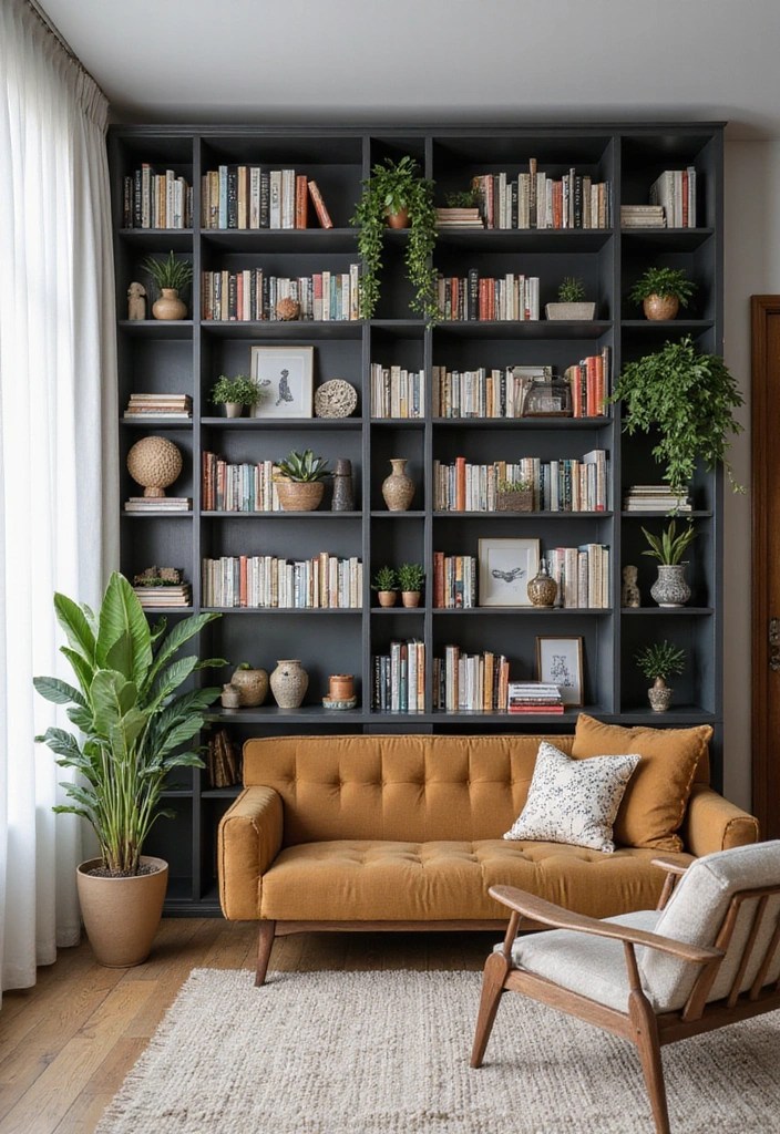 25 Cozy Living Room Ideas That'll Make You Never Want to Leave Home! - 11. Make Use of Bookshelves