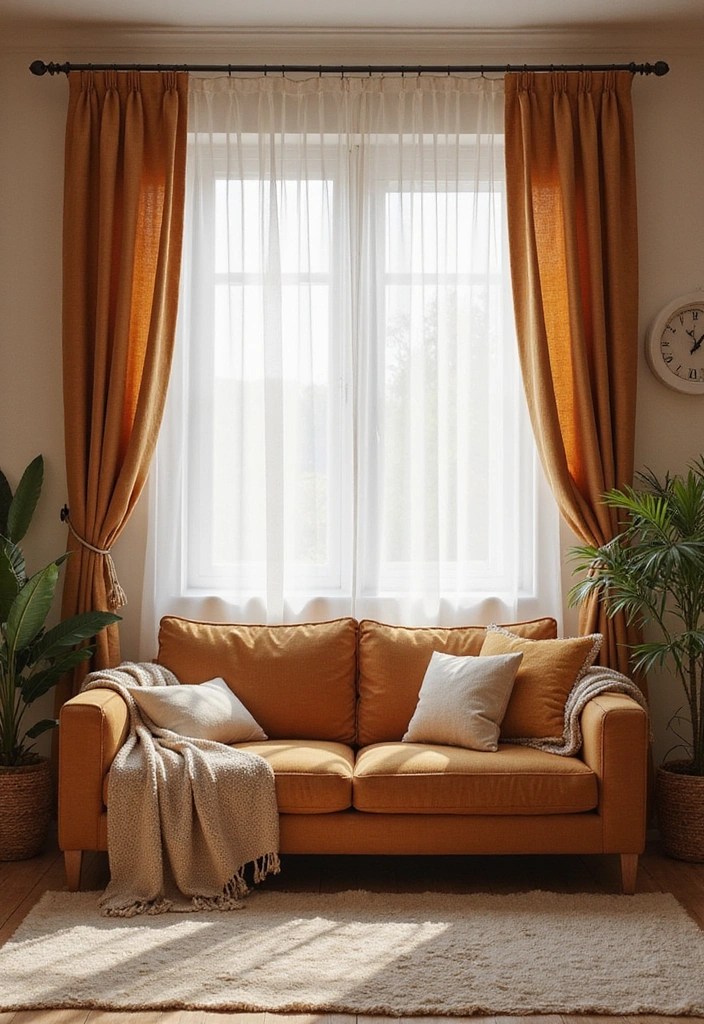 25 Cozy Living Room Ideas That'll Make You Never Want to Leave Home! - 22. Use Cozy Curtains