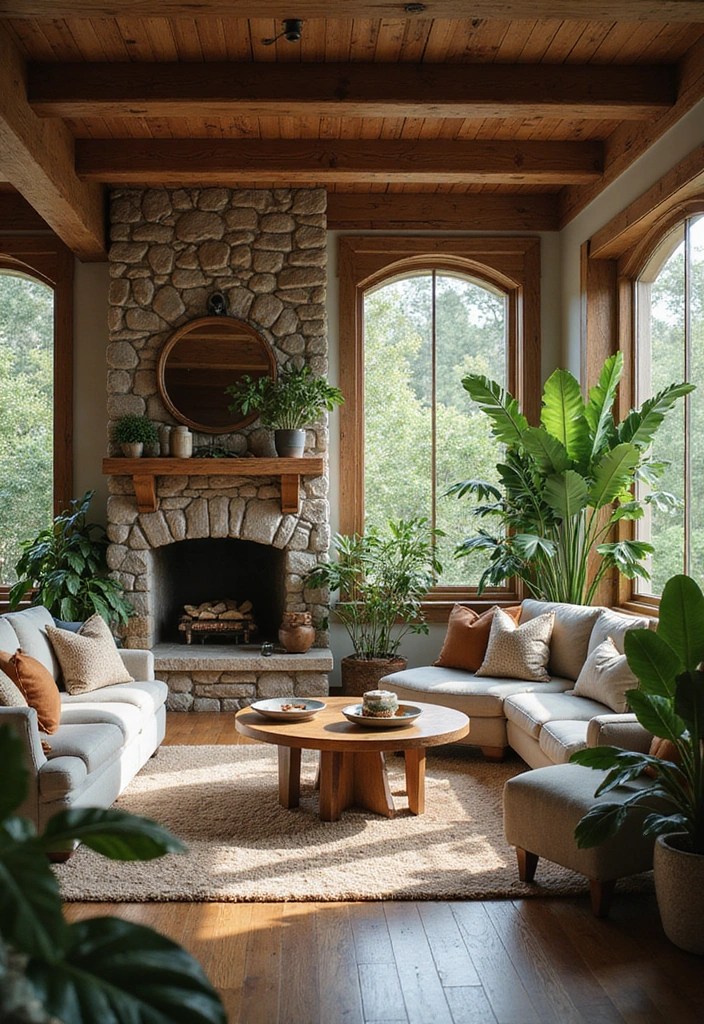 25 Cozy Living Room Ideas That'll Make You Never Want to Leave Home! - 6. Incorporate Natural Elements